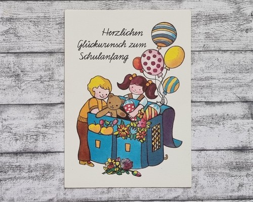 Schulanfang grußkarte kinder - grußkarte,