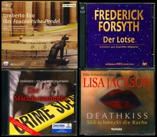 4 HÖRBÜCHER★U. ECO•FOUCAULT★FORSYTH•DER LOTSE★JACKSON•DEATHKISS★MÄDCHENSAMMLER★