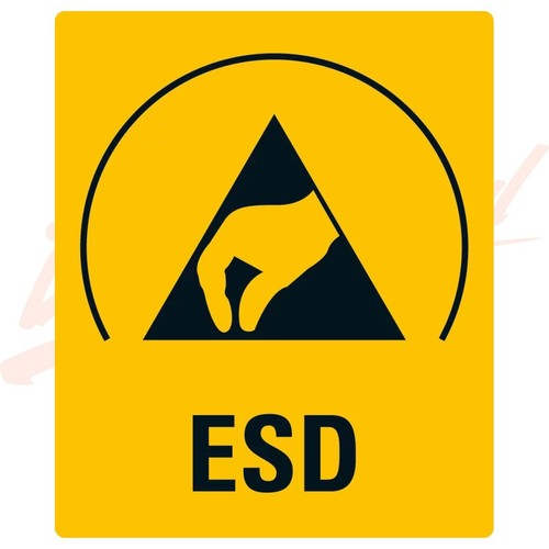 Warnetikett esd schutz - warnetikett:, esd-schutz