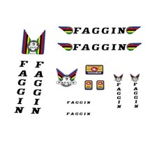 Faggin bicycle decals, Sticker