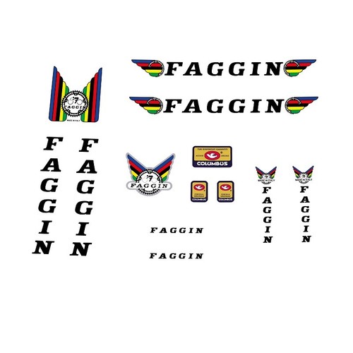 Faggin fahrrad aufkleber - faggin,