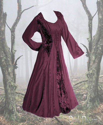 Gothic mittelalter larp kleid - mittelalter,