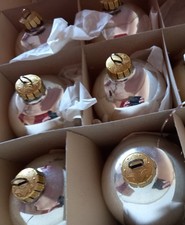 6 alte DDR Christbaumkugeln