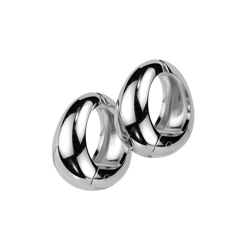 Ohrclips creolen oval breit - ohrclips,