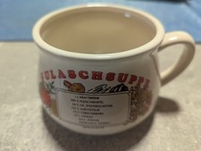  Suppentasse Gulaschsuppe mit Rezept, Porzellan 