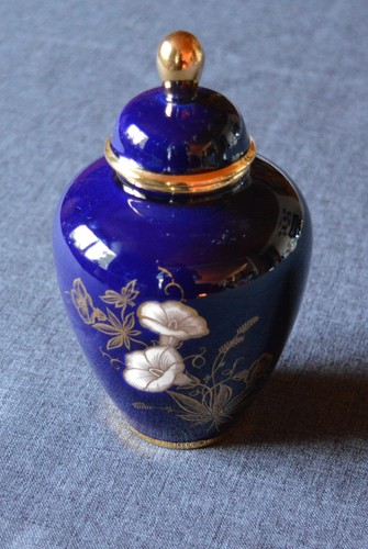 Vase kobalt blau deckelvase - blau,