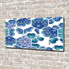 Glas-Bild Wandbilder Druck auf Glas 140x70 Deko Sonstige Mandala Elemente