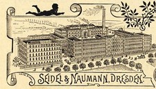 Fahrrad Seidel Naumann Dresden Nähmaschine Reklame 1894 (N)