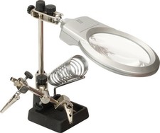 TrendLine Feinmechaniker-Set mit LED-Lupe dritte Hand Lötlupe