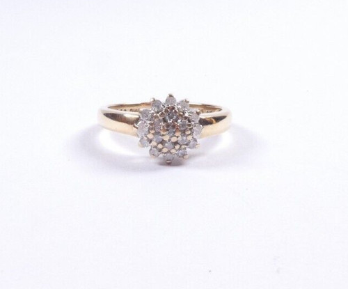 Diamant ring karat gold - ring, 9