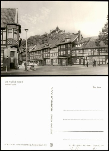 Ansichtskarte wernigerode - ansichtskarte,