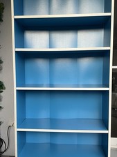 Ikea Billy Bücherregal Weiß Blau 80x28x202cm