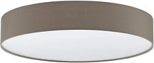 Deckenleuchte Deckenlampe Stoffschirm Taupe D 65cm  XXL 5 x E27 LED möglich