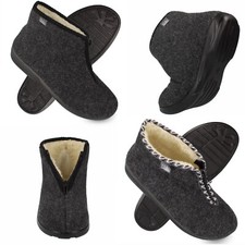 Hüttenschuh Damen Herren weiter Hausschuh mit Schafwolle Gr. 36-46 filsko Edsele