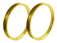 2 Felgen gold Felgenringe 2,75x16 für Simson S51 S53 KR51 Star Sperber Habicht