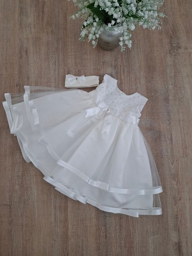 Taufkleid mädchen creme - taufkleid,