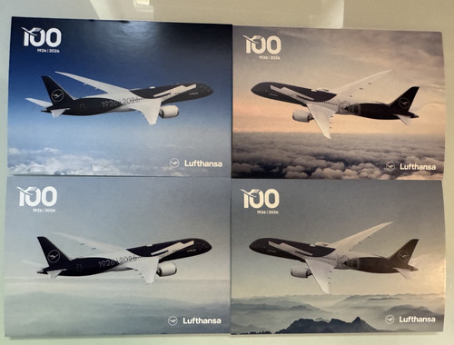 Airline issued postcard - issued,