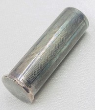 Vintage Lippenstift Halter Metall Lippenstift Gestempelt" H.J.NS"