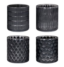 Teelichthalter set schwarz - teelichthalter,