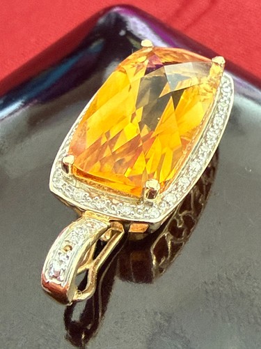 Gold citrin diamant - 14,