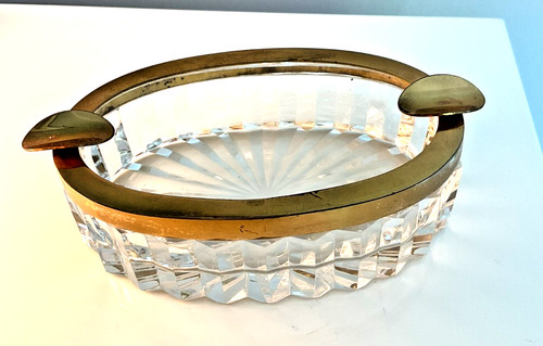 Vintage kristall aschenbecher - vintage,