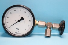 HYDRAULIK FEINMESS ROHRFEDER MANOMETER 0-6 MPA