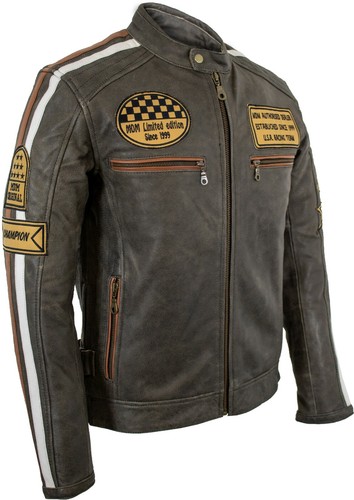 Herren retro biker motorrad - biker,