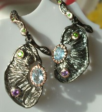 CeS Ohrringe mit Blautopas