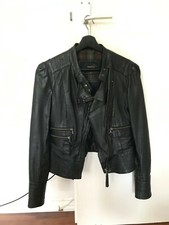 Mango leather jacket biker