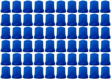 60x Blau Radmutterkappen