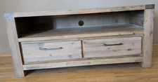 TV Schrank Massivholz AKAZIE Lowboard Fernsehtisch Unterschrank Fernsehschrank