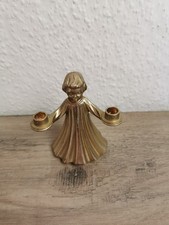 Engel Kerzenständer Messing für dünne Kerzen