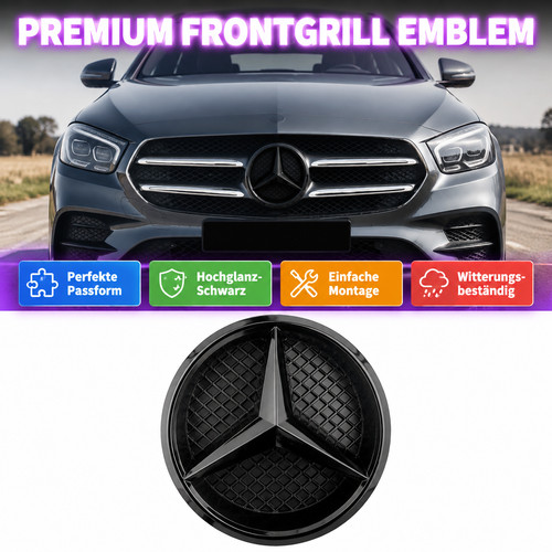 Hochglänz stern kühlergrill - hochglänz,