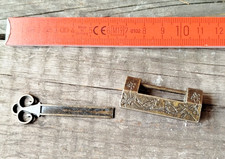 Kleines Chinesisches Vorhängeschloss Farbe Alt Messing für boxen Truhen