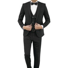 Slim Fit Herrenanzug in verschiedenen Farben mit Weste -Hochzeit-Anzug-Sakko