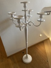 Metall Deko Stand Kerzenständer Leuchter Weiß Hochzeit Skandi Impressionen Groß