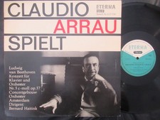 CLAUDIO ARRAU Beethoven Konzert für Klavier.../ STEREO LP DDR 1966 ETERNA 825544