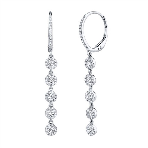 14k weissgold runde - 14k, diamant