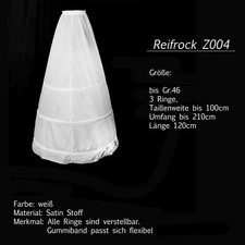 LAFAIRY Reifrock Petticoat Unterrock weiß schwarz Gr.32-58 schnell lieferbar