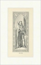 Kaiser Matthias Habsburger Ritter König Dreißigjähriger Krieg Holzstich E 21427