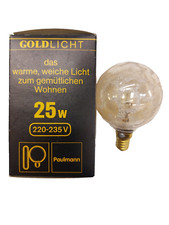 RARITÄT - PAULMANN MINI - Globelampe E14 25W G60 Krokoeis GOLD Glühlampe