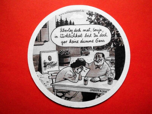 Bierdeckel schlappeseppel - bierdeckel,
