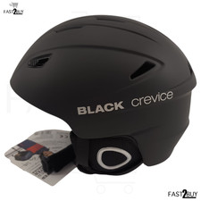 BLACK CREVICE Skihelm Kitzbühel L 59-60 cm Matt Schwarz – High Performance Helm