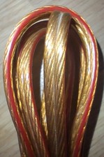 Hochwertiges Lautsprecherkabel 2x 2.5 mm² [Reines Kupfer, Polaritätsmarker]