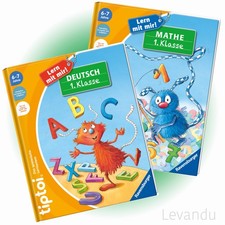 RAVENSBURGER tiptoi® Buch-Set - Lern mit mir! - Deutsch + Mathe 1. Klasse
