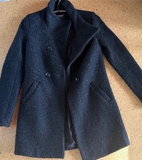 Only Boucle Mantel schwarz