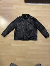 LC Waikiki Herren Kunstlederjacke 4XL (fällt wie 3XL) Schwarz Bikerjacke Nr8
