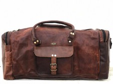 Herren Leder Vintage Duffle