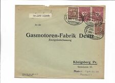 BP / DIRSCHAU - EYDTKUHNEN Z541, 3 x auf feinstem Bedarfs-Brief (unsauber geöffn