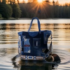 Upcycling Jeanstasche - Freizeittasche - Shopper - Henkel + Tragegurt - Handmade